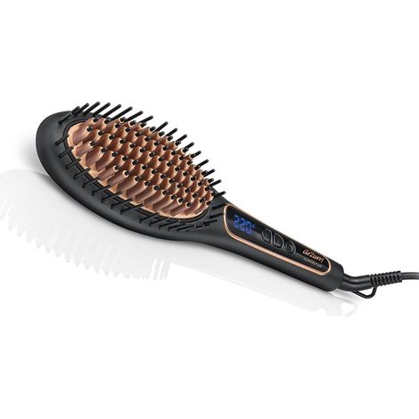 Arzum AR5036 Superstar Haarglätter Bürste Heizbürste - Stilvoll in Schwarz für professionelles Styling