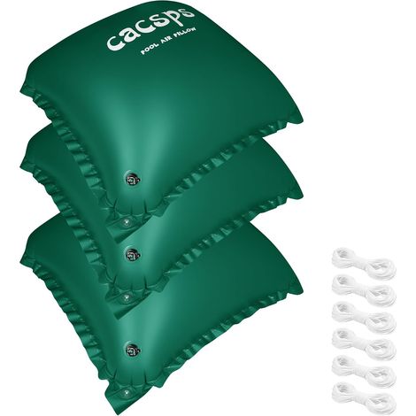 3 Pcs XL 120 x 120 cm Coussin d'air de Piscine. Accessoire Parfait pour la Couverture de la Piscine en Hiver et par Mauvais Temps. (1/5)