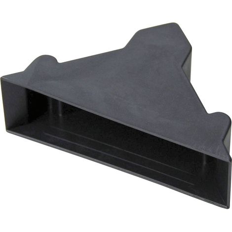 Kantenschutzecke geschlossen mit Druckpolster schwarz 19 x 50 mm