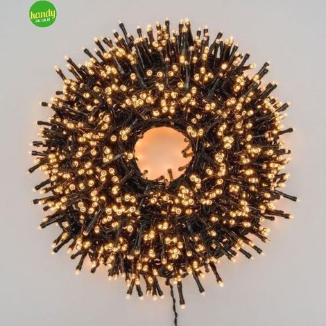 Catena minicluster 2000 led tradit. - 8 giochi di luce (1/5)