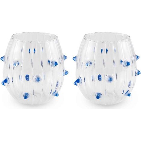 Set di 2 Bicchieri 350 ml Blue Spines WD LIFESTYLE