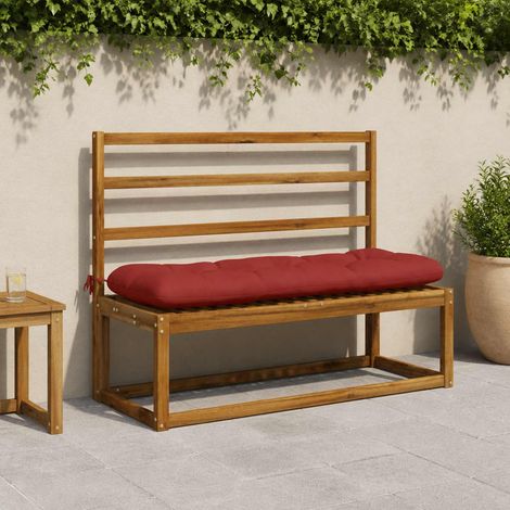 vidaXL Cojines para banco de 2 piezas VIANEN 100% Poliéster Rojo (1/5)