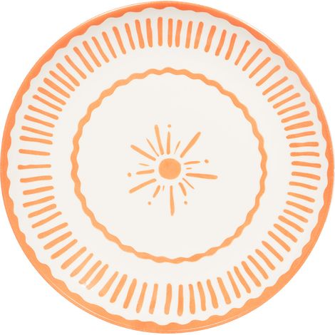 Table Passion - Assiette de présentation orange Tamara 33 cm