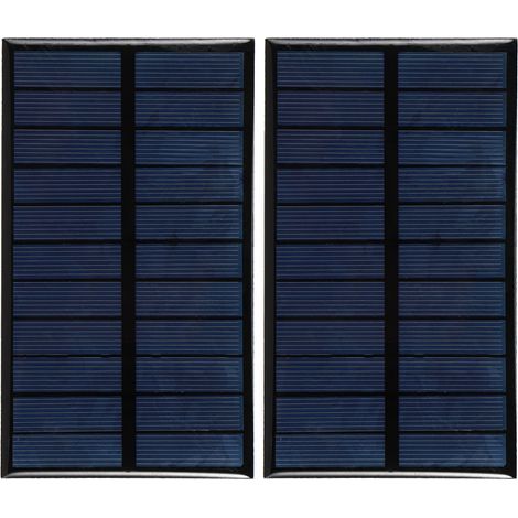 Mini-Polysilizium-Solarpanel, 2 Stück, Akkuladegerät, 1,6 W, 5,5 V, zum Selbstbauen (1/5)
