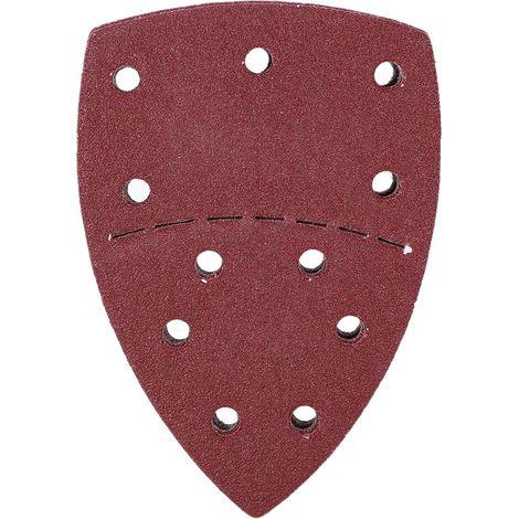 60 pièces papier de verre souris feuilles de papier abrasif de paume séparées 140x140x100mm 11 trous grain 60 (1/5)