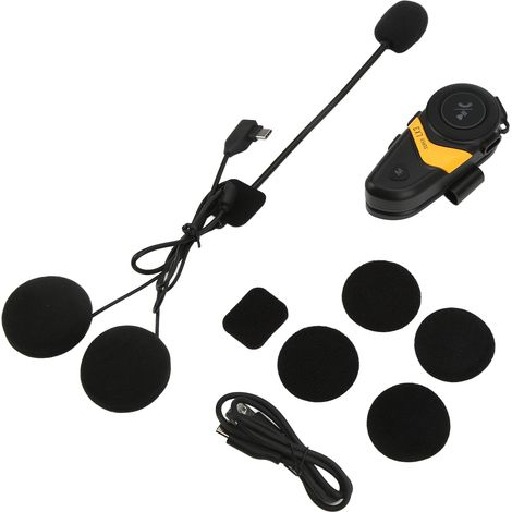 Wasserdichter Bluetooth 5.0 Motorradhelm mit Audio, Gegensprechanlage, kabelgebundener und kabelloser Freisprechfunktion, Geräuschunterdrückung und Entstörung für sicheres Fahren (1/5)
