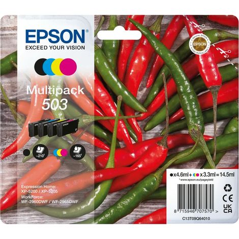 Epson 503 Druckerpatrone 4 Stück(e) Original Standardertrag Schwarz, Cyan, Magenta, Gelb