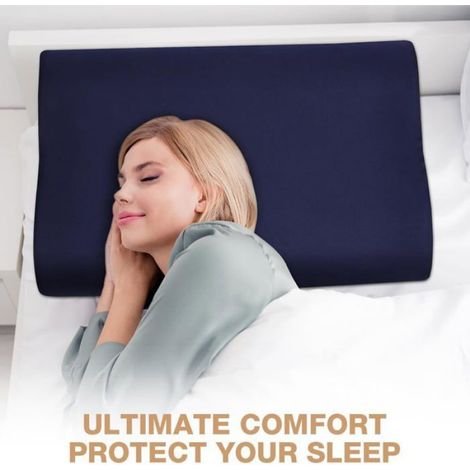Taie d'oreiller, élastique périphérique, hypoallergénique anti-acariens, lavable en machine, pour chambre à coucher (1/4)