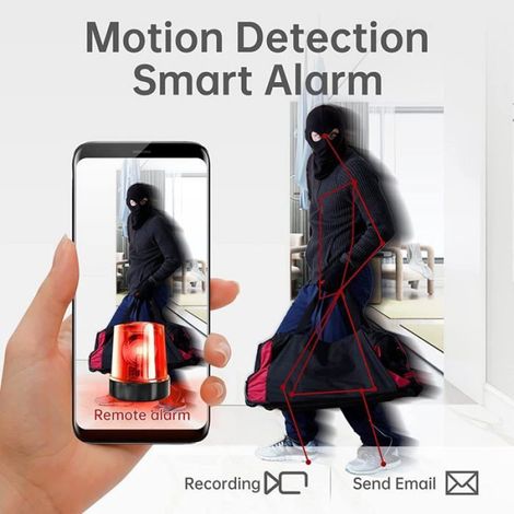 Mini Camera Espion sans Fil HD 1080P Spy Caméra de Surveillance WiFi avec Vision Nocturne et Detecteur (1/5)