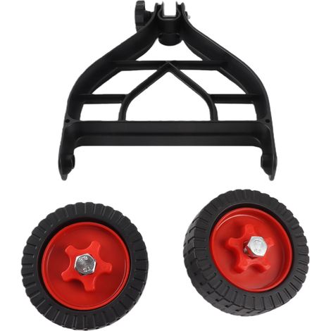 Toivize-Roue de Soutien pour Coupe-Bordure - Réglable Universelle 26-28mm - Structure Stable en Métal et ABS pour Tondeuse et Débroussailleuse, Lot de 2 (1/5)