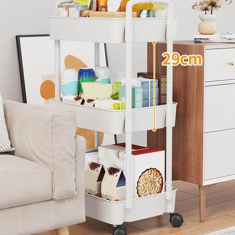 Étagère à goûter pour dortoir, chariot, étagère de rangement de cuisine à plusieurs niveaux, rangement multifonctionnel (1/5)