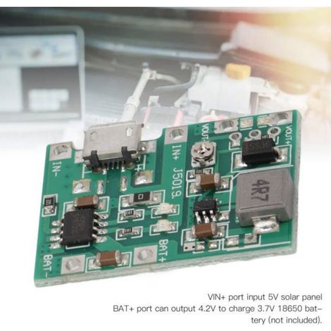 Modules Chargeur 2A 18650 Li-Ion, Batterie 3,7V à 5V/9V/12V, Protection Surcharge pour Équipements Alimentés (1/4)
