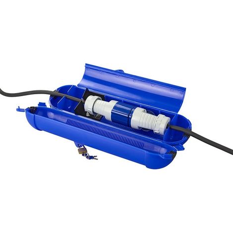 Safebox fur cee stecker und kupplung blau (1/5)