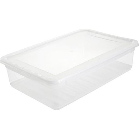 1 Boîte de rangement,Transparente,Capacité 8 L,Fermeture à pince,Plastique sans BPA,Pour vêtements et maison (1/5)