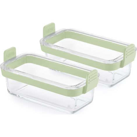 Lekue - 2 plats en verre airfryer rectangle 20 x 10 cm (1/3)