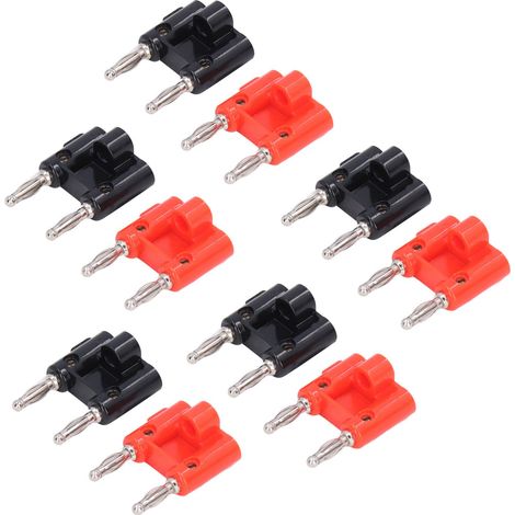 5er-Set Doppel-Bananenstecker, Messing, PE, lötfrei, Laternen-Bananenbuchse für elektronische Geräte, Wohnmobil (1/5)