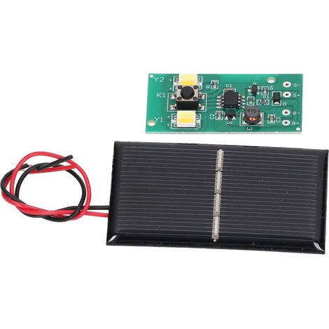Lot de 2 cartes regulateur solaire pour lampe exterieure jardin 1.2V rendement eleve plastique PCB (1/5)