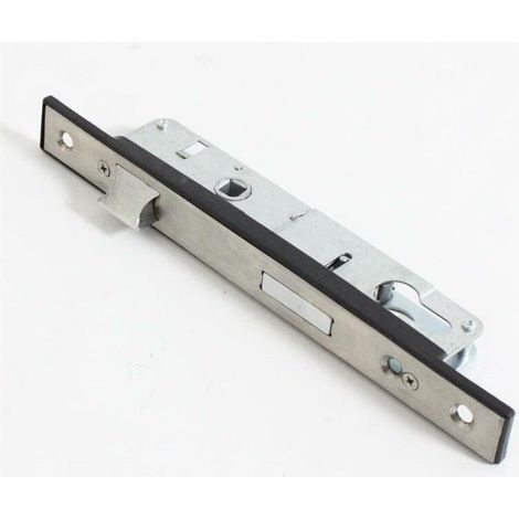 Serrure encastrée monopoint 85 mm en acier inoxydable pour porte de jardin - PZCC (1/2)