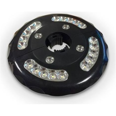 Lumière blanche chaude pour parasol de terrasse, 3 modes de luminosité, 28 lumières LED à 200 lumens, fonctionne avec 4 piles AA, pour parasol, tentes de camping (1/5)