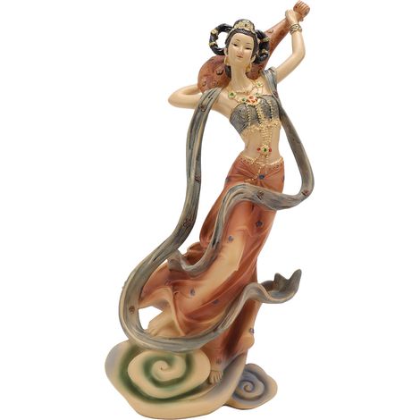 Statue en résine représentant une femme classique de style chinois, d'une beauté antique, idéale pour la maison, le bureau ou l'hôtel. Pipa