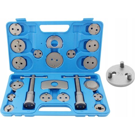 Kit per spingere, inserire e ritirare i pistoni del freno con 3 bulloni e 22 elementi (1/5)