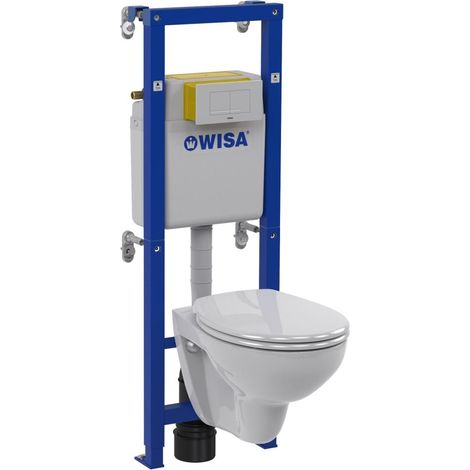 Wisa Wand-WC Komplett-Set XT No.1 inkl. Vorwandelement Wandtiefspül-WC Toilette