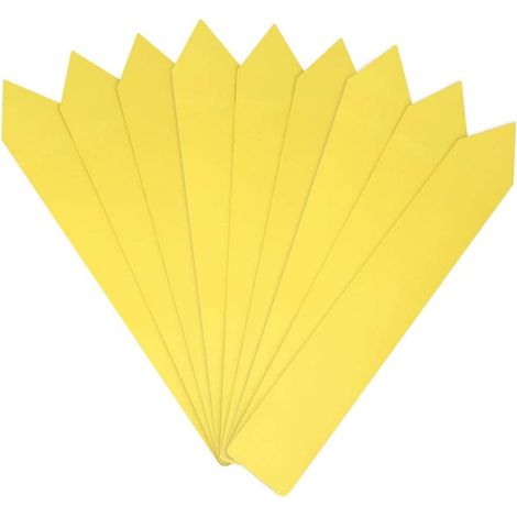 200 étiquettes pour plantes en plastique, 5 x 1 cm, jaunes, pour jardin, DXGHC (1/5)