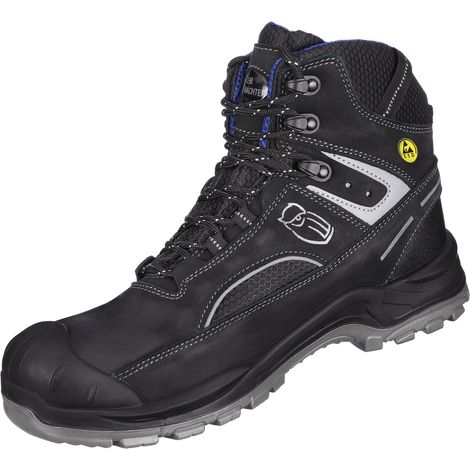 Leibwächter Sicherheitsstiefel Wien L6128 S3 ESD Gr. 43 schwarz/blau (1/5)
