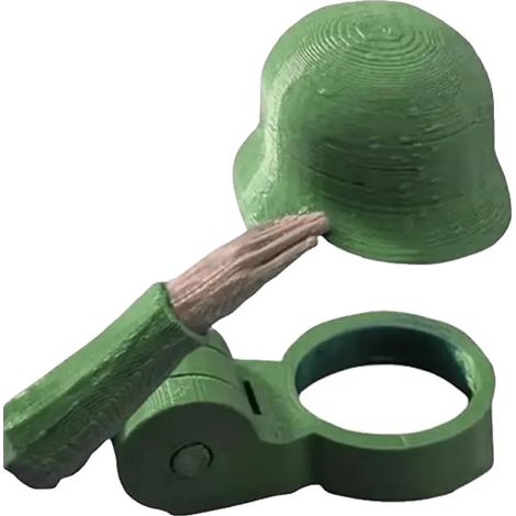 Tapón para botella de cerveza, diseño de saludo militar, función antipolvo, verde, 3 unidades (1/2)