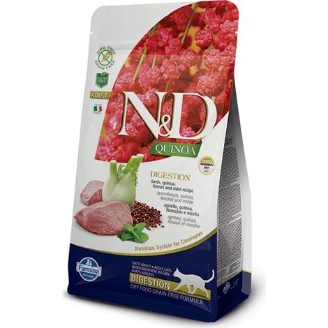 Farmina Cat N&D Quinoa Digestion Agnello - Farmina Cat N&D Quinoa Digestion Agnello - Sacco Da 300 Gr