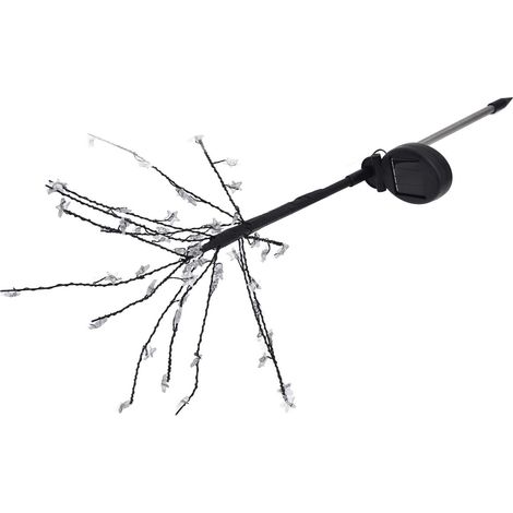 Lot de 2 lampes solaires LED en forme d'étoile, étanches, à 2 modes, pour jardin et cour. Décoration idéale pour la décoration. (1/5)