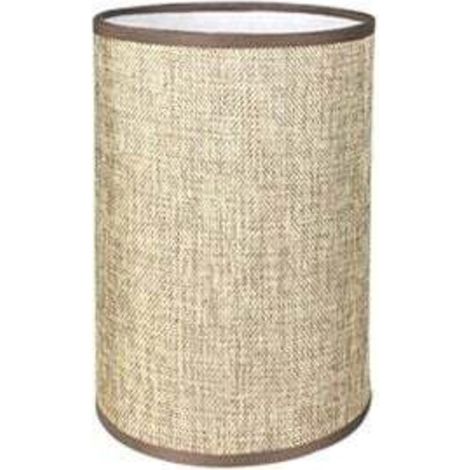 Handmade Linen Cylindrical Lampshade for Table Lamp, Pendant Light, Floor Lamp (Coffee, Diameter 14 cm x Height 20 cm) - RAPANDA