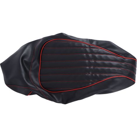 Housse de selle de remplacement en cuir PU noir pour moto VESPA GTS 125 200 300 2013‑2020 (1/5)