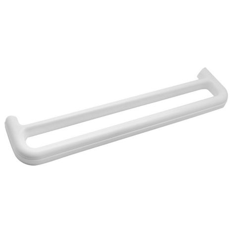 DianHydro Imma Porta asciugamani a barra in ABS bianco 55 cm con fissaggio a parete e viti incluse, accessori per il bagno porta salviette
