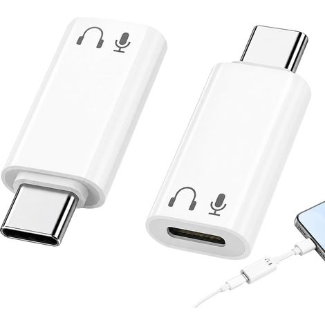 Adaptateur Audio USB-C Compatible avec Écouteurs Lightning, Lot de 2 (1/5)