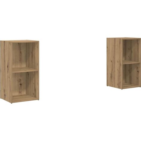 Maison Exclusive - Ensemble meuble TV 2 pcs Chêne artisanal 37 x 35 x 72 cm