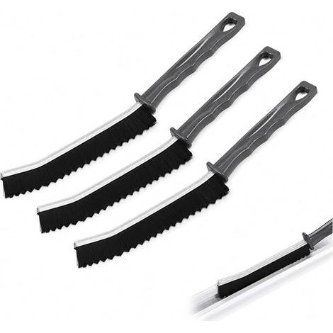 Brosse de Nettoyage, Brosse Joint Carrelage, Nettoyage des Joints et Interstices, Brosse à Joint pour Salle de Bain Cuisine et Voiture, 27cm Noir (1/5)