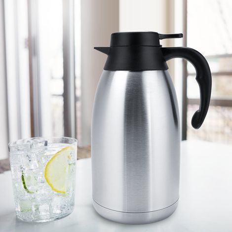 Vakuumisolierte Wasserkanne aus Edelstahl, Thermoskanne für Kaffee und Tee, 2 Liter (1/5)