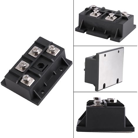 module de pont redresseur monophasé haute puissance à diodes 200 A 1600 V, 4 bornes (1/5)