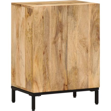 Credenza buffet cassettiera mobile contenitore organizer cucina soggiorno soggiorno 53 x 35 x 72 cm legno massello di mango marrone 020029585