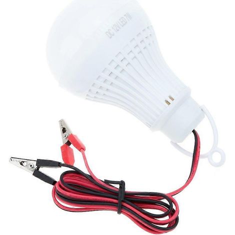 Ampoule LED 12 V CC 7 W - Type d'ampoule standard - Usage domestique, camping, randonnée, urgences, extérieur (1/5)