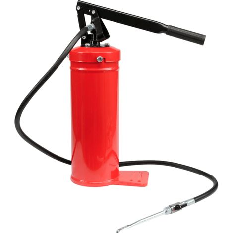 INGRASSATORE A LEVA PRESSIONE BARILE FUSTO DA 8 KG ACCIAIO TUBO 1,5 MT 631to