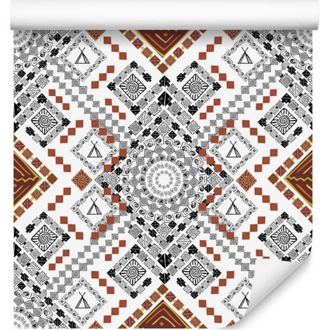 Papel pintado con estampado tradicional para salón y dormitorio, 50x1000 cm. (1/5)