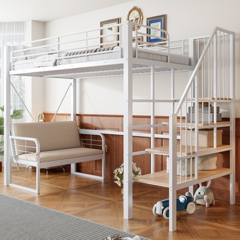letto contenitore 90x200 salvaspazio con divano HAVRYA (1/5)