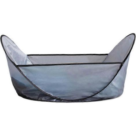 Bavoir pliable pour la tonte des poils d'animaux domestiques, afin d'empêcher ces poils de tomber au sol. (1/5)