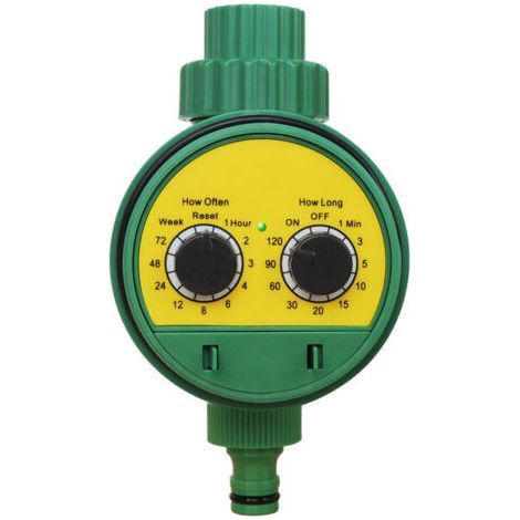 Automatic watering programmer and timer with multiple watering programs for garden greenhouse agriculture (1/4)
