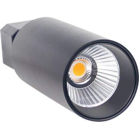 Spot LED sur rail Klynder Mini 9W 700lm Ajustable Ø5x15cm Noir 30000H SECOM