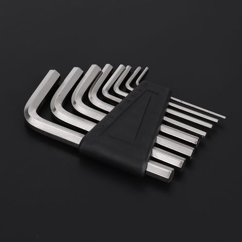 Jeu de 8 clés Allen pour guitare, tailles 1.5 à 6mm, parfait pour réglage mécanique et vis hexagonales. (1/5)