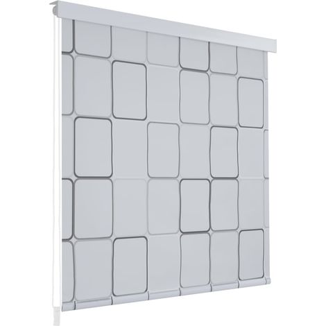 Persiana enrollable de ducha cuadrados 80x240 cm vidaXL