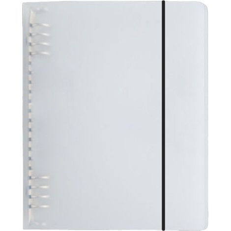 Große, abnehmbare, weiße, transparente Kunststoff-Ordnerhülle für A5-Dokumente und Notizen, 8 Löcher (180 x 224 mm / 7,1 x 8,8 Zoll) (1/4)